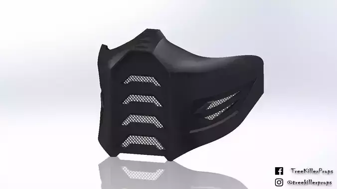 Mask inspired by Moral Kombat for cosplay halloween 3D print model