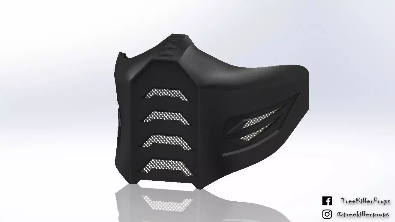 Mask inspired by Moral Kombat for cosplay halloween 3D print model_0