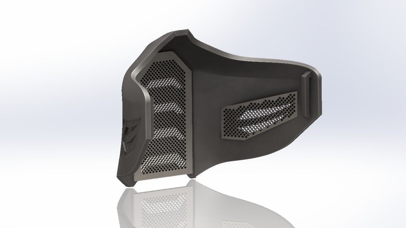 Mask inspired by Moral Kombat for cosplay halloween 3D print model_4