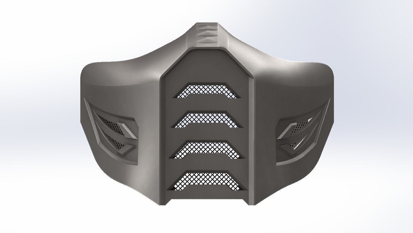 Mask inspired by Moral Kombat for cosplay halloween 3D print model_2