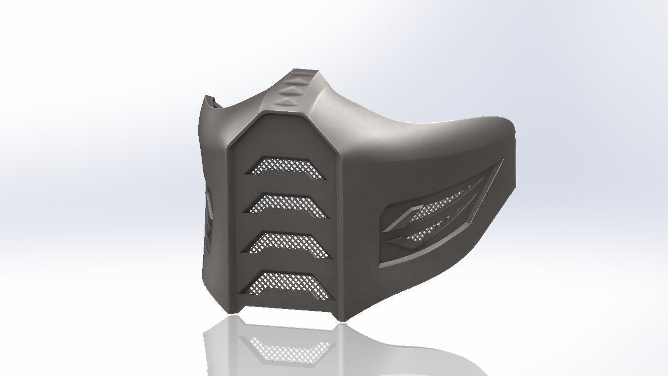 Mask inspired by Moral Kombat for cosplay halloween 3D print model_1