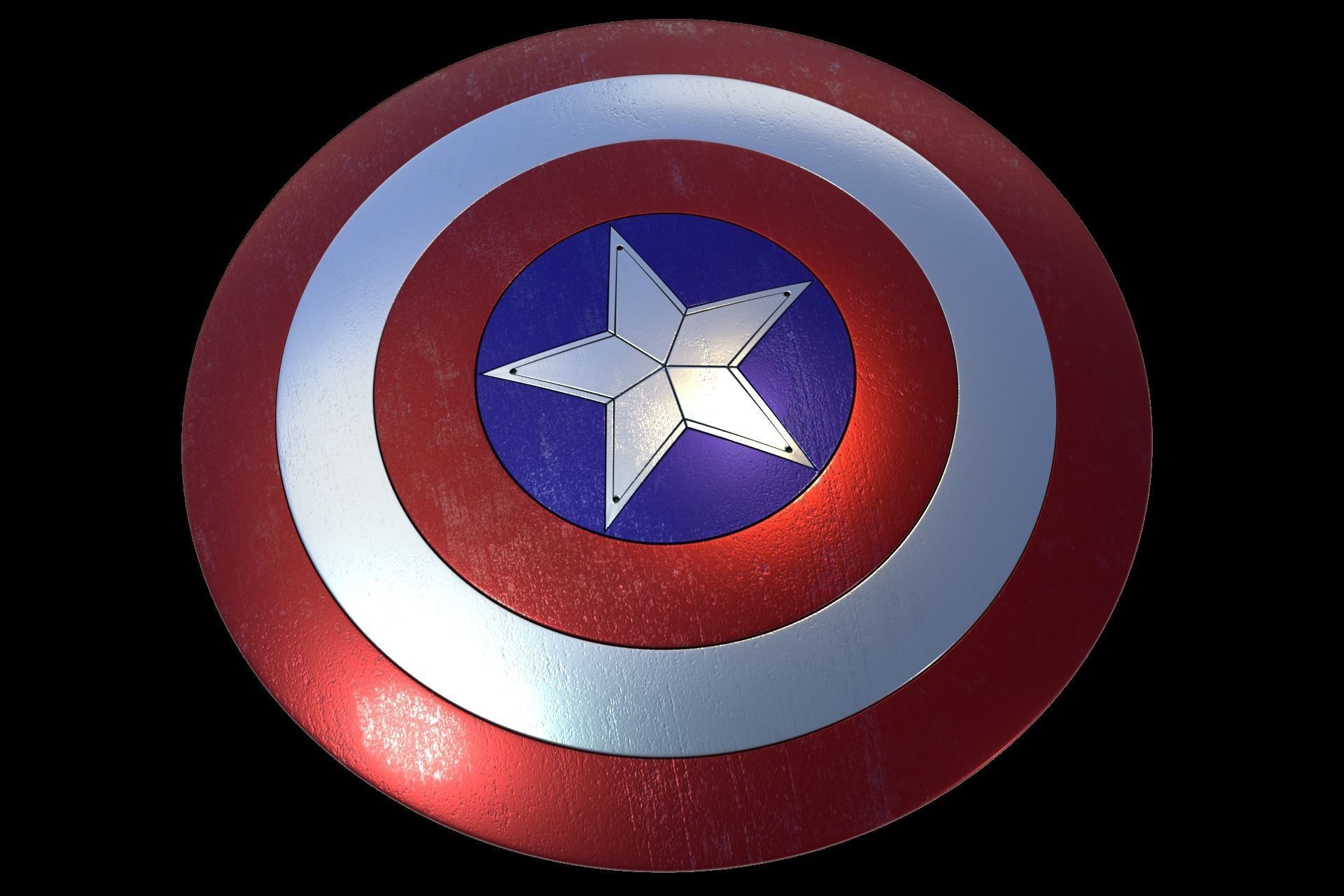 Captain America Shield 3D print model_0