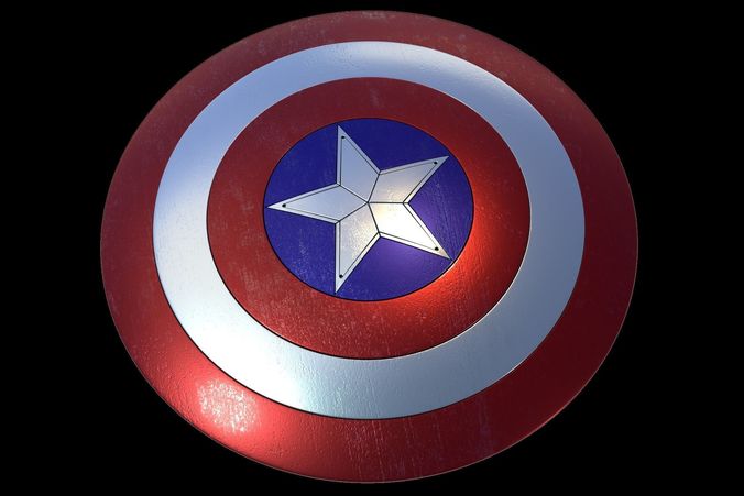 Captain America Shield 3D print model