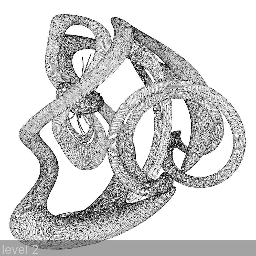 Sci-Fi Shapes - The Swirl 3D model_8