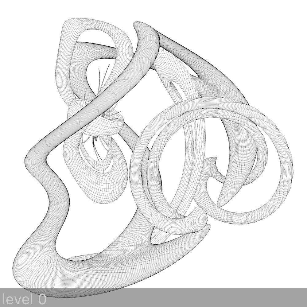 Sci-Fi Shapes - The Swirl 3D model_11