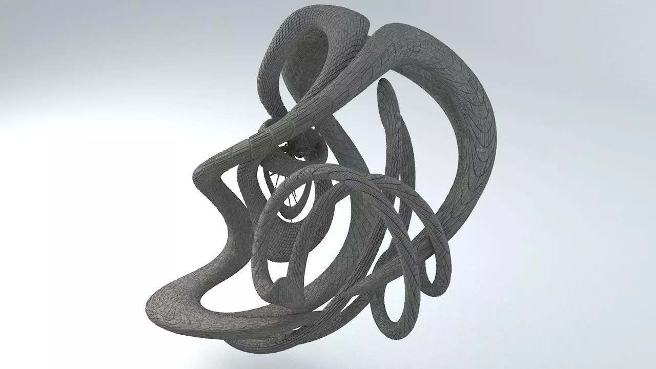 Sci-Fi Shapes - The Swirl 3D model_0