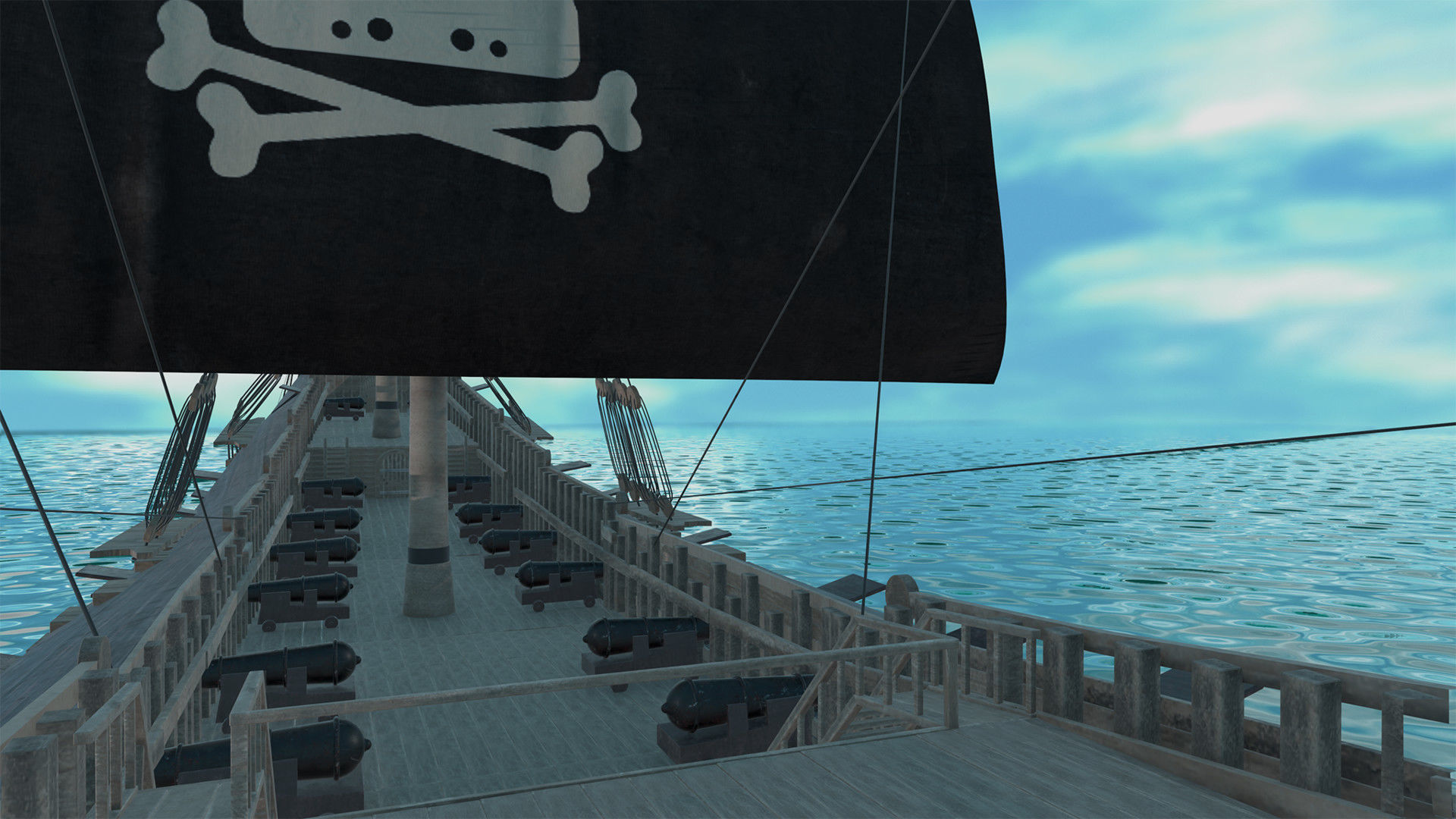 Pirate ship 3D model_6