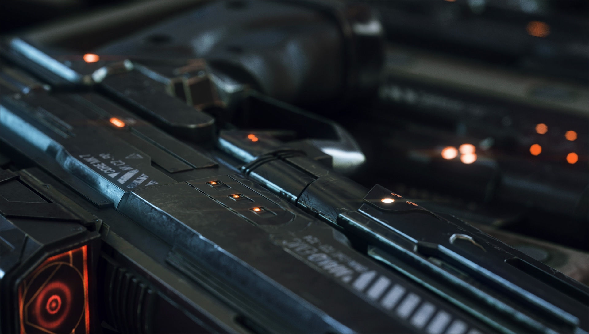 Gun and Boxes SciFi - PBR 3D Asset Kit Low-poly 3D model_12