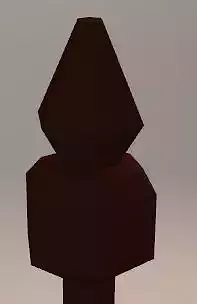 Low-poly Wooden Staff Free low-poly 3D model