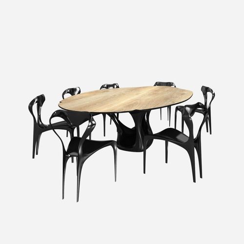 joseph walsh dommus erosion table and domus enignum chair 3D model
