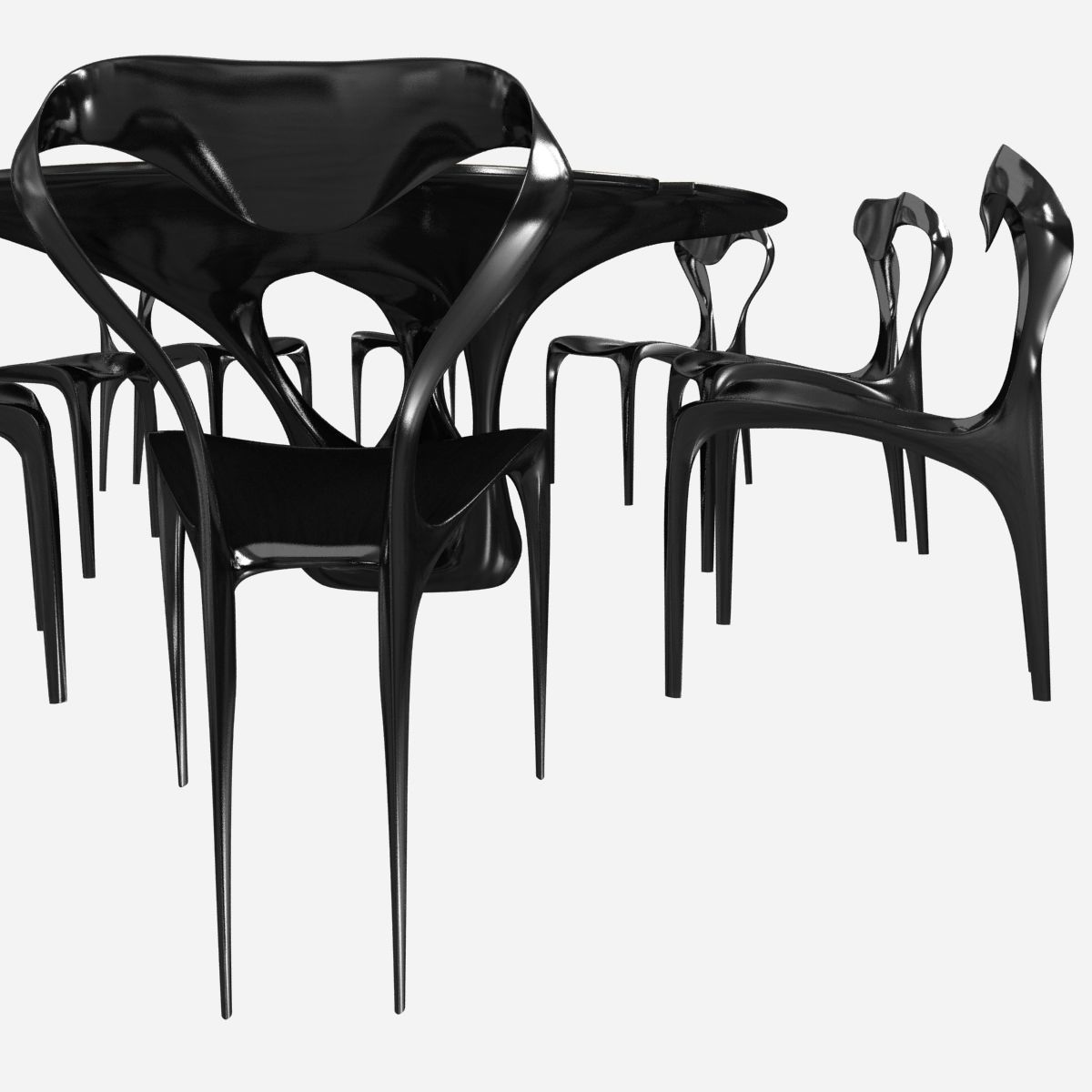 joseph walsh dommus erosion table and domus enignum chair 3D model_7