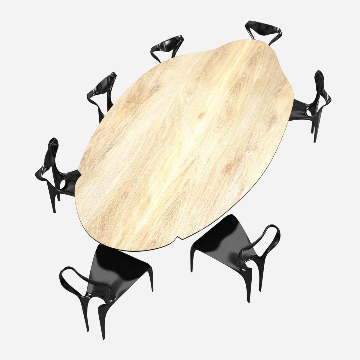 joseph walsh dommus erosion table and domus enignum chair 3D model_2