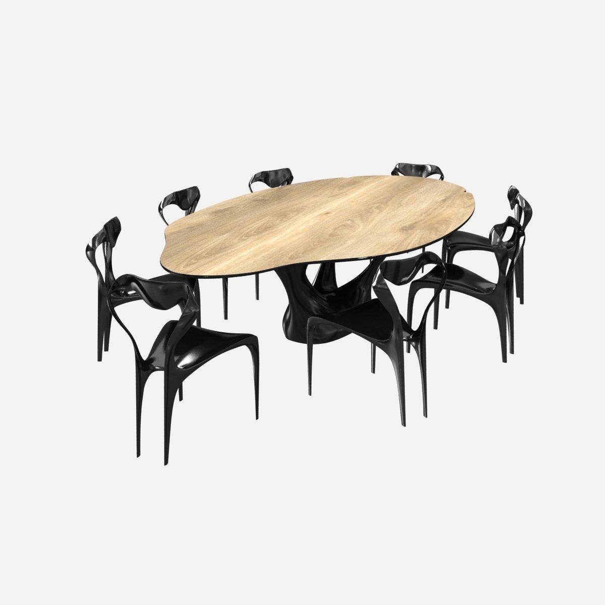 joseph walsh dommus erosion table and domus enignum chair 3D model_1