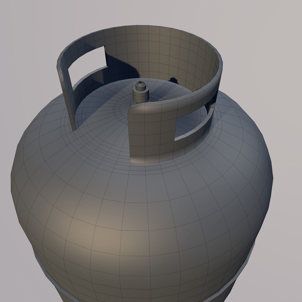 3D Dirty Gas Container Low-poly 3D model_7