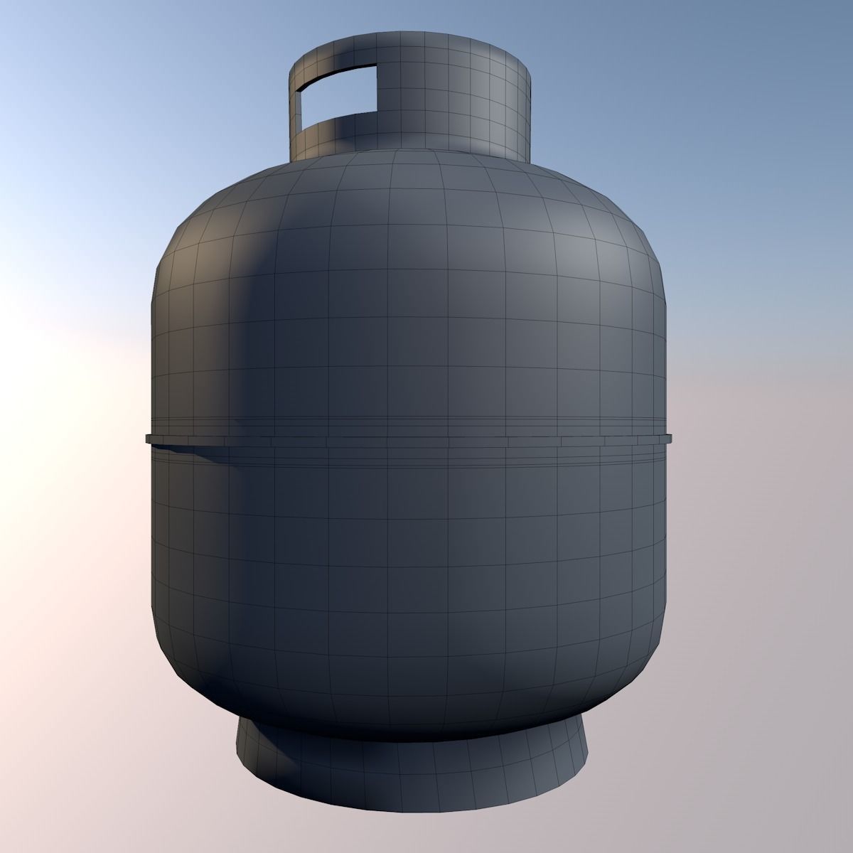 3D Dirty Gas Container Low-poly 3D model_6