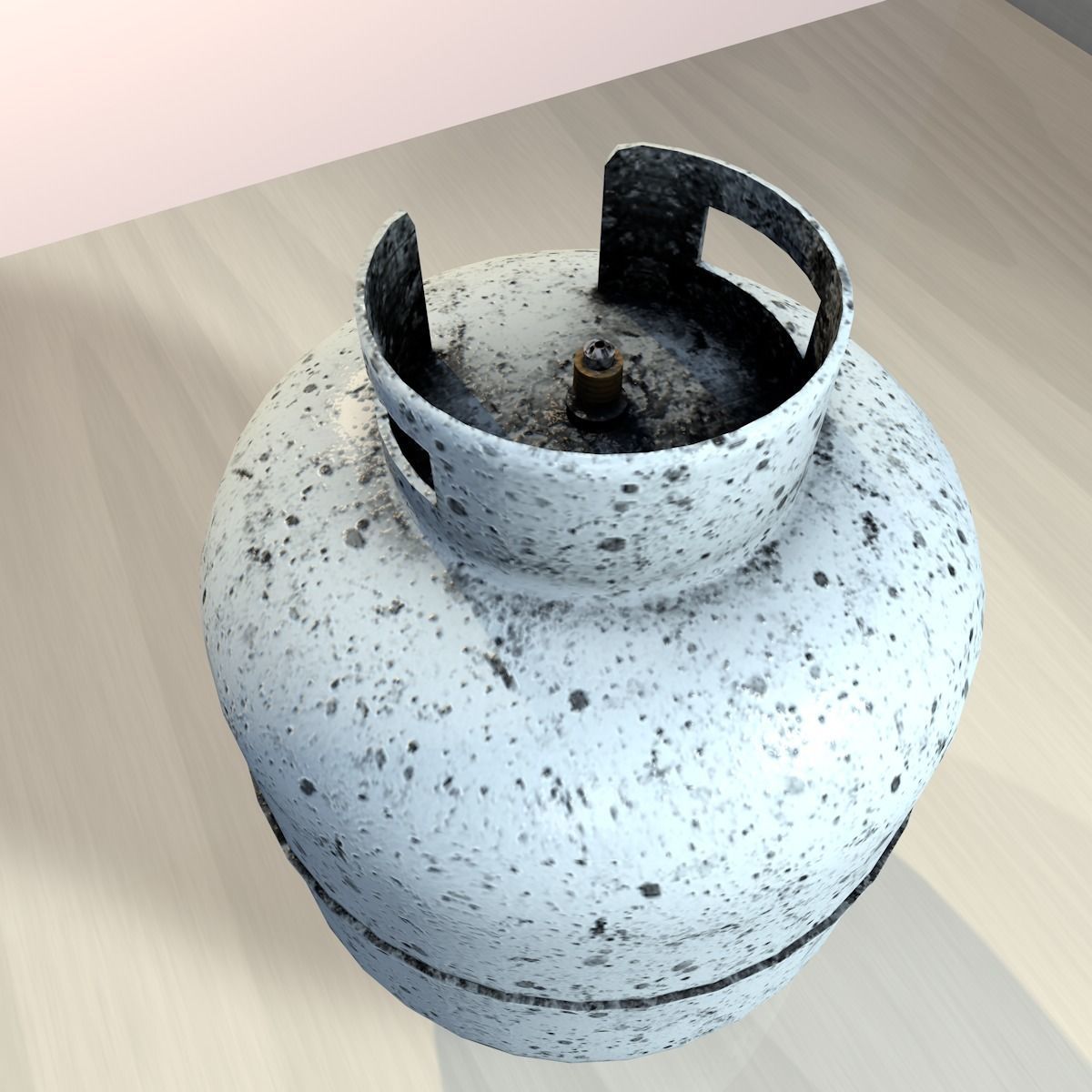 3D Dirty Gas Container Low-poly 3D model_4