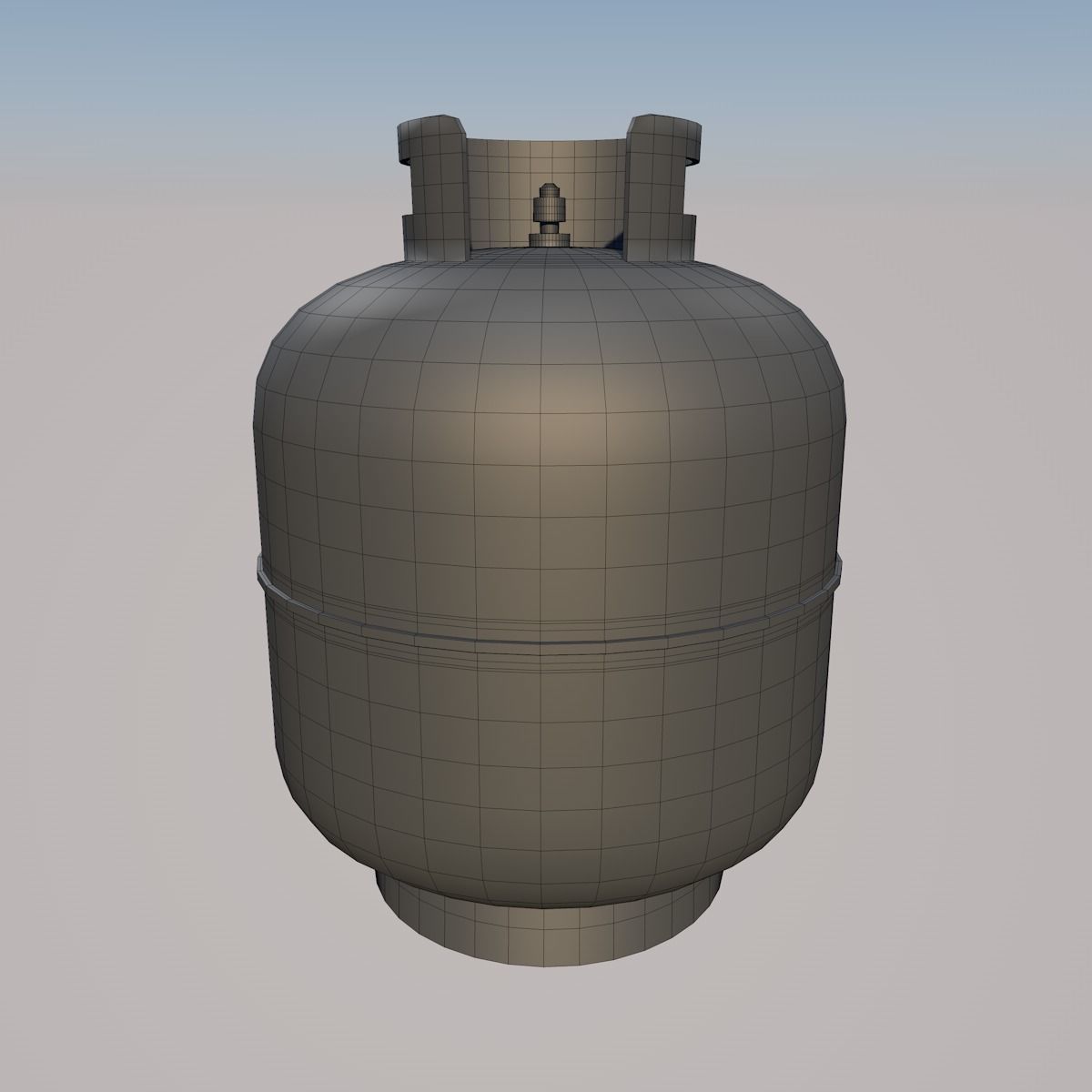 3D Dirty Gas Container Low-poly 3D model_5