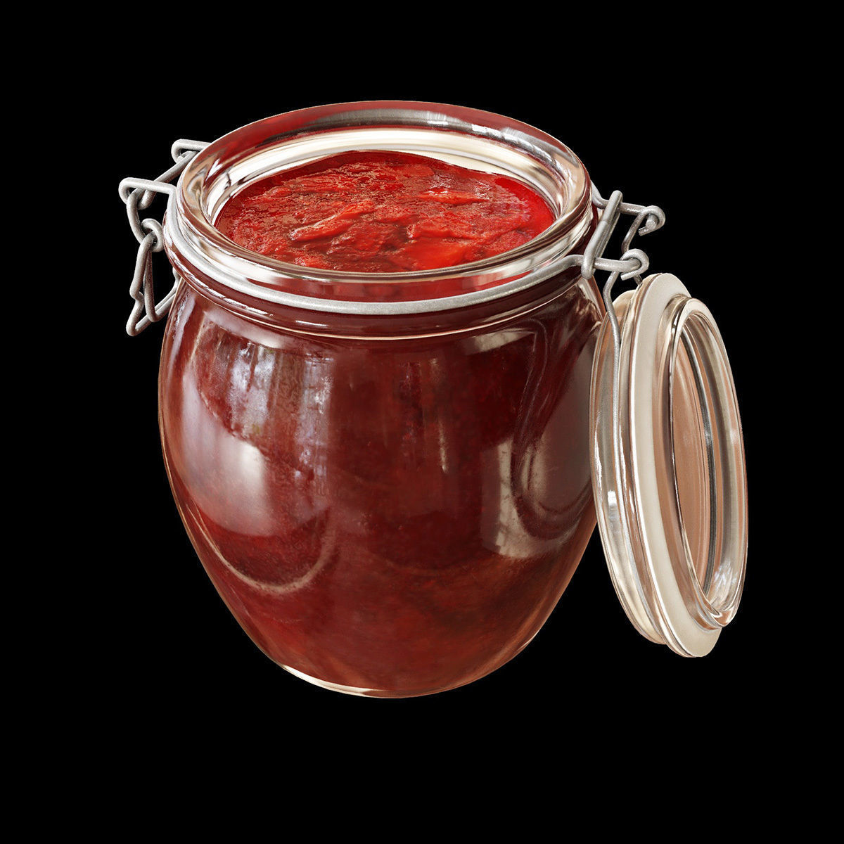 jam set strawberry 3D model_7