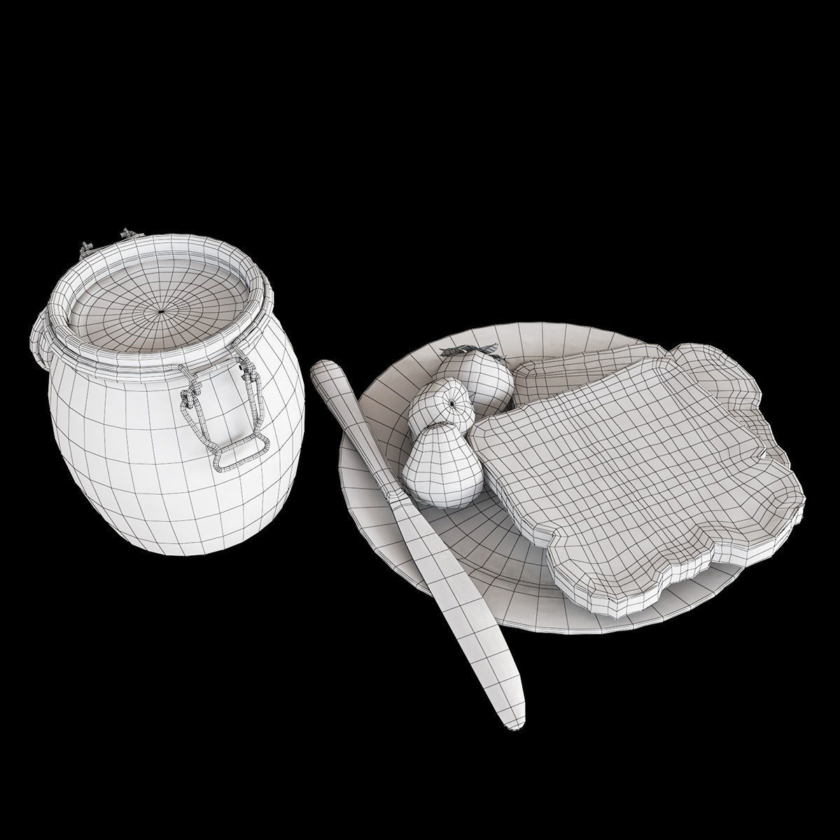 jam set strawberry 3D model_11