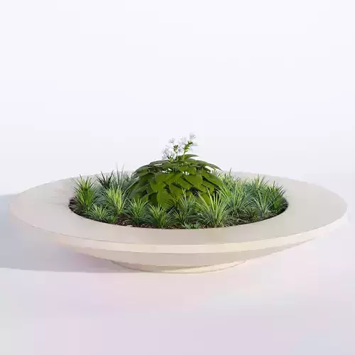 Rosetta bowl bench planter