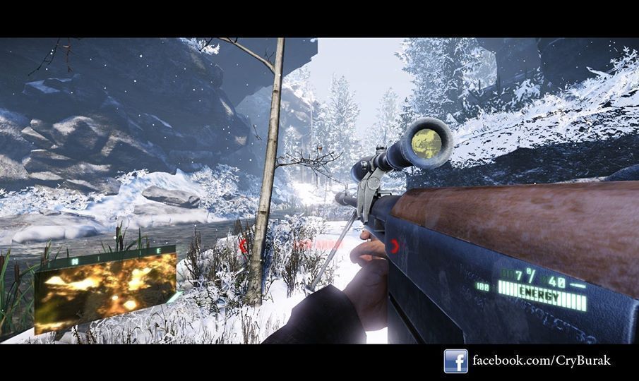 Ksvk Sniper Rifle Low-poly 3D model_1