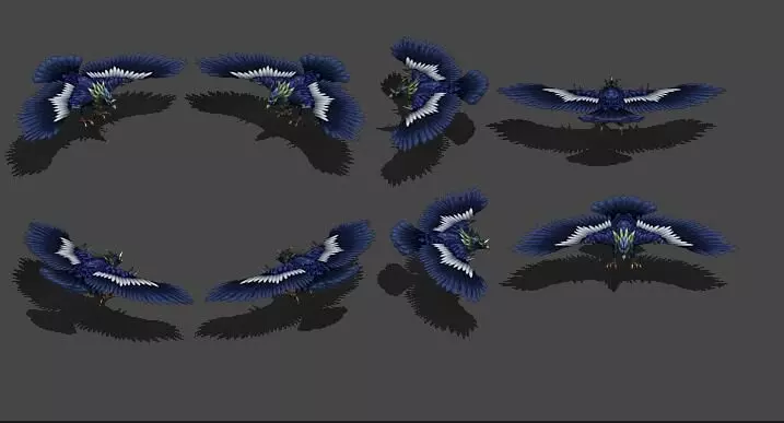 eagle   Condor Low-poly 3D model_0