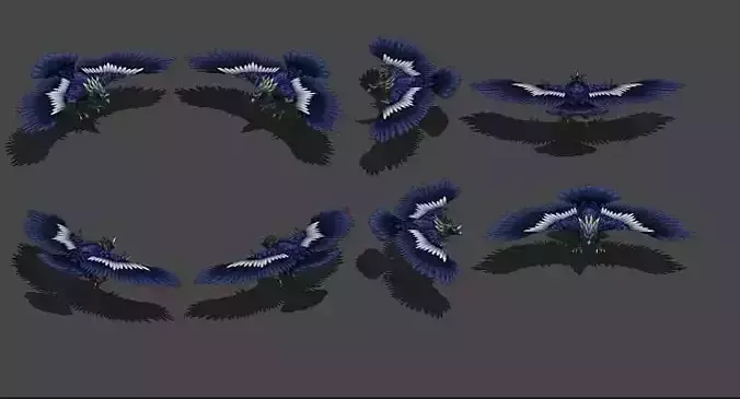 eagle   Condor Low-poly 3D model