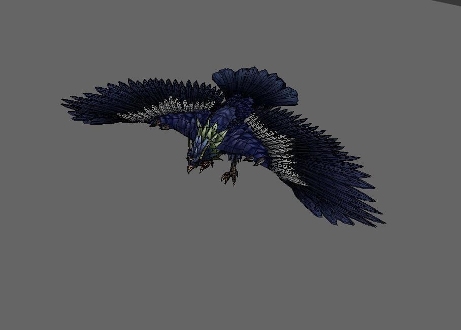 eagle   Condor Low-poly 3D model_1
