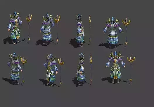 Master  Warlock  Therapeutist Low-poly 3D model