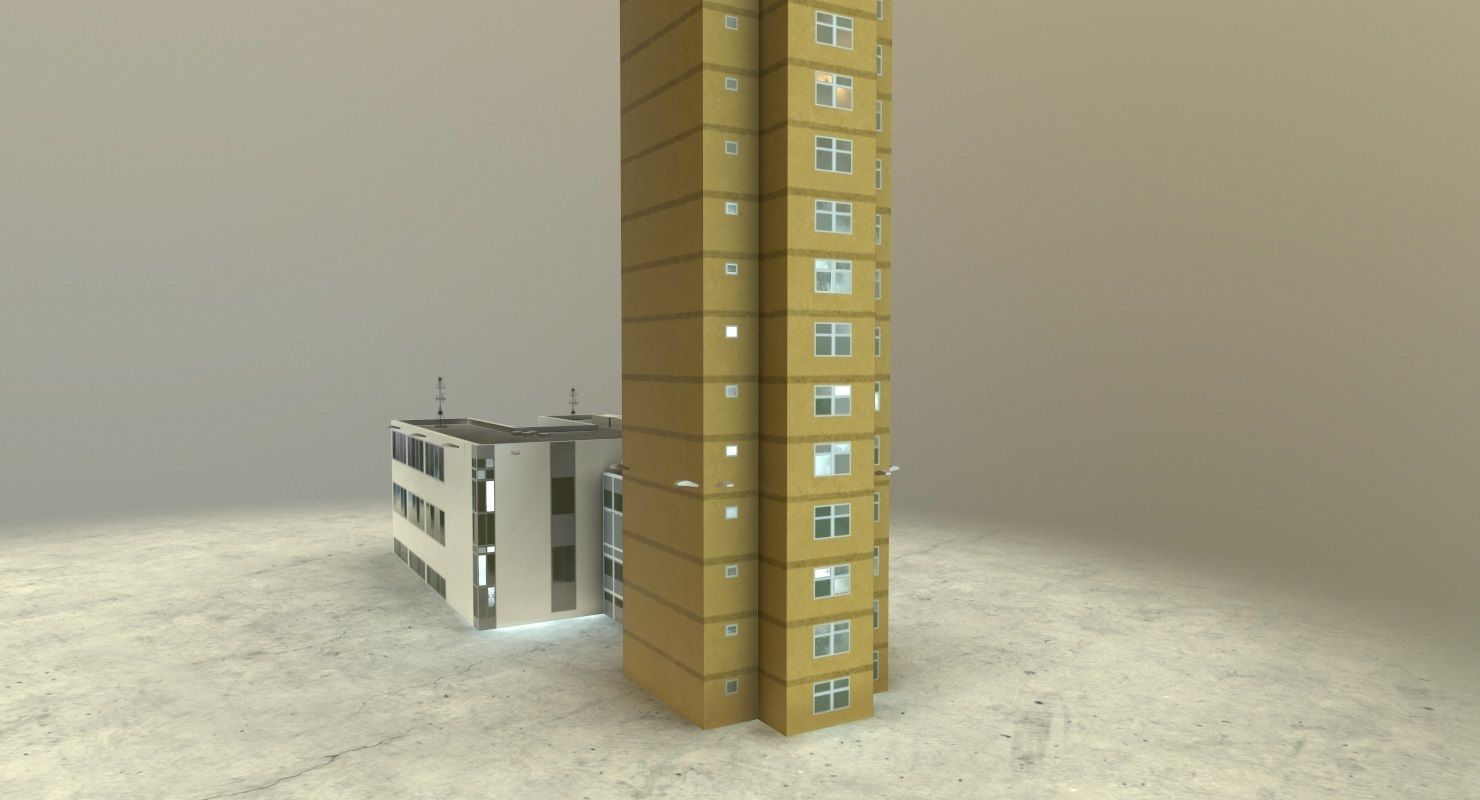 EDDB Control Tower 2 Low-poly 3D model_7