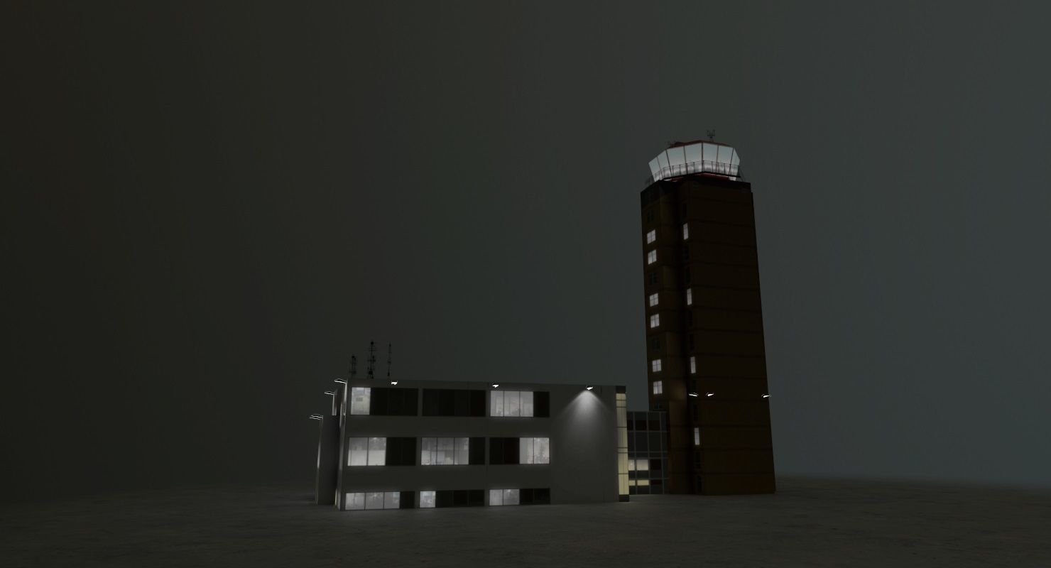 EDDB Control Tower 2 Low-poly 3D model_8