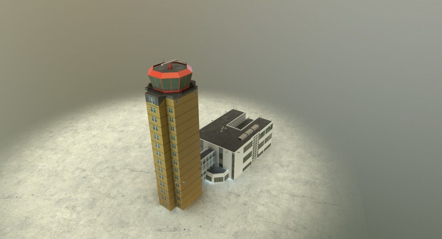 EDDB Control Tower 2 Low-poly 3D model_5