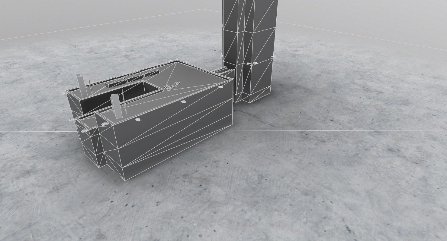 EDDB Control Tower 2 Low-poly 3D model_10