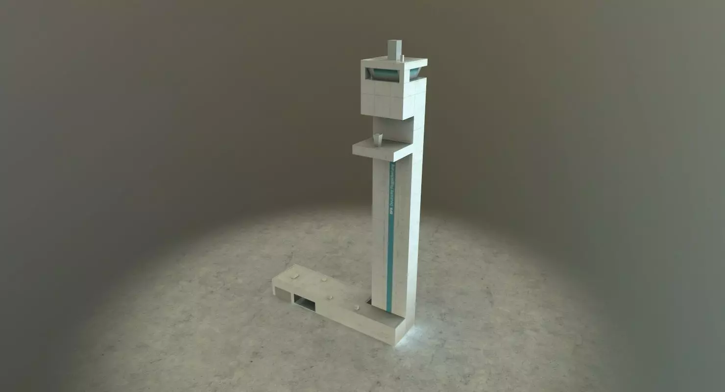 EDDB DFS Tower Low-poly 3D model