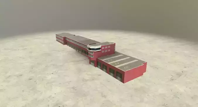 EDDB Fire Department 2  Low-poly 3D model