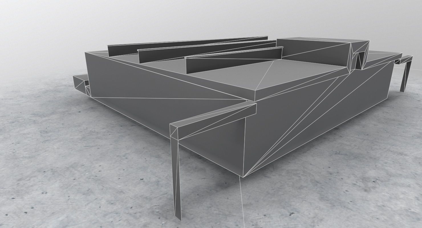 EDDB Hangar 1 Low-poly 3D model_12