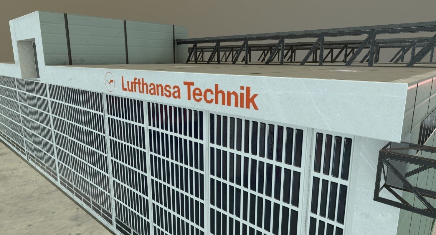 EDDB Hangar 1 Low-poly 3D model_6