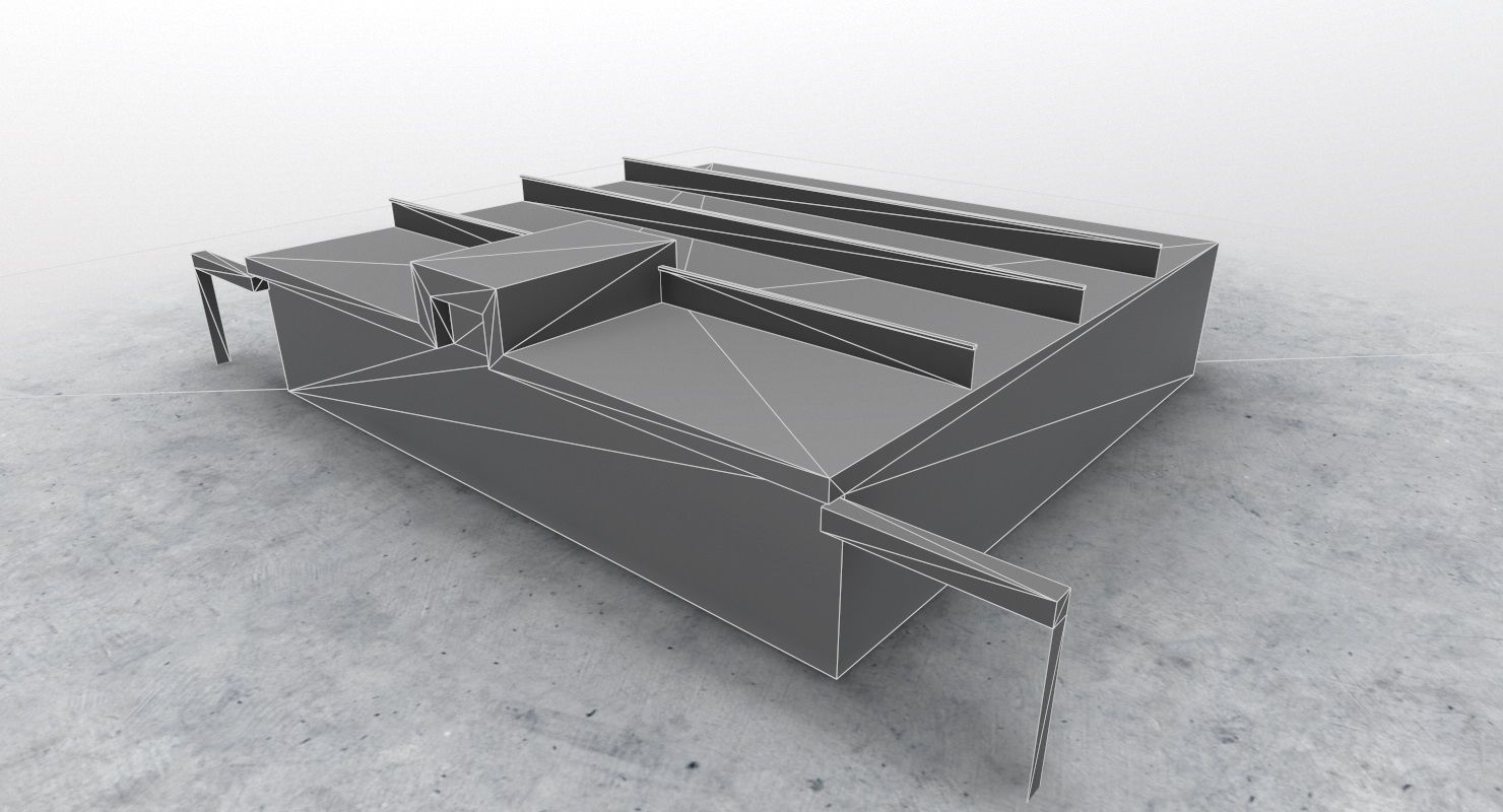 EDDB Hangar 1 Low-poly 3D model_9