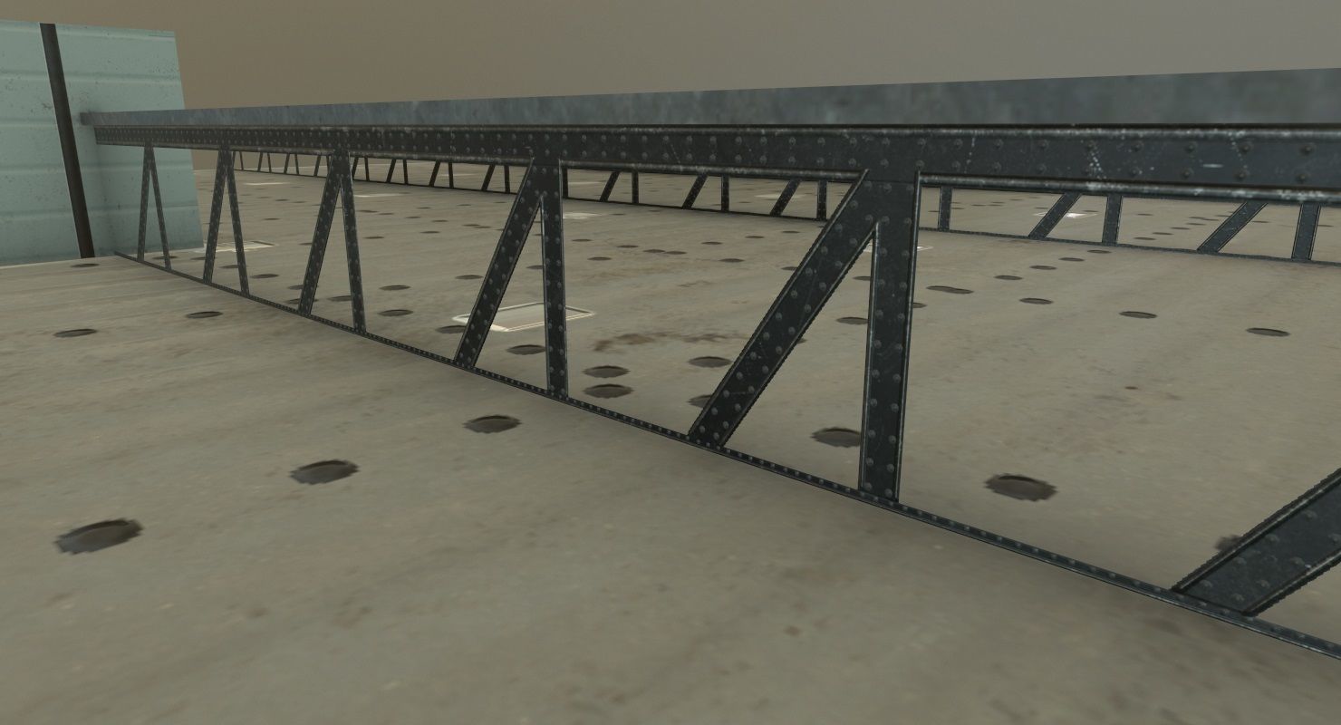 EDDB Hangar 1 Low-poly 3D model_5