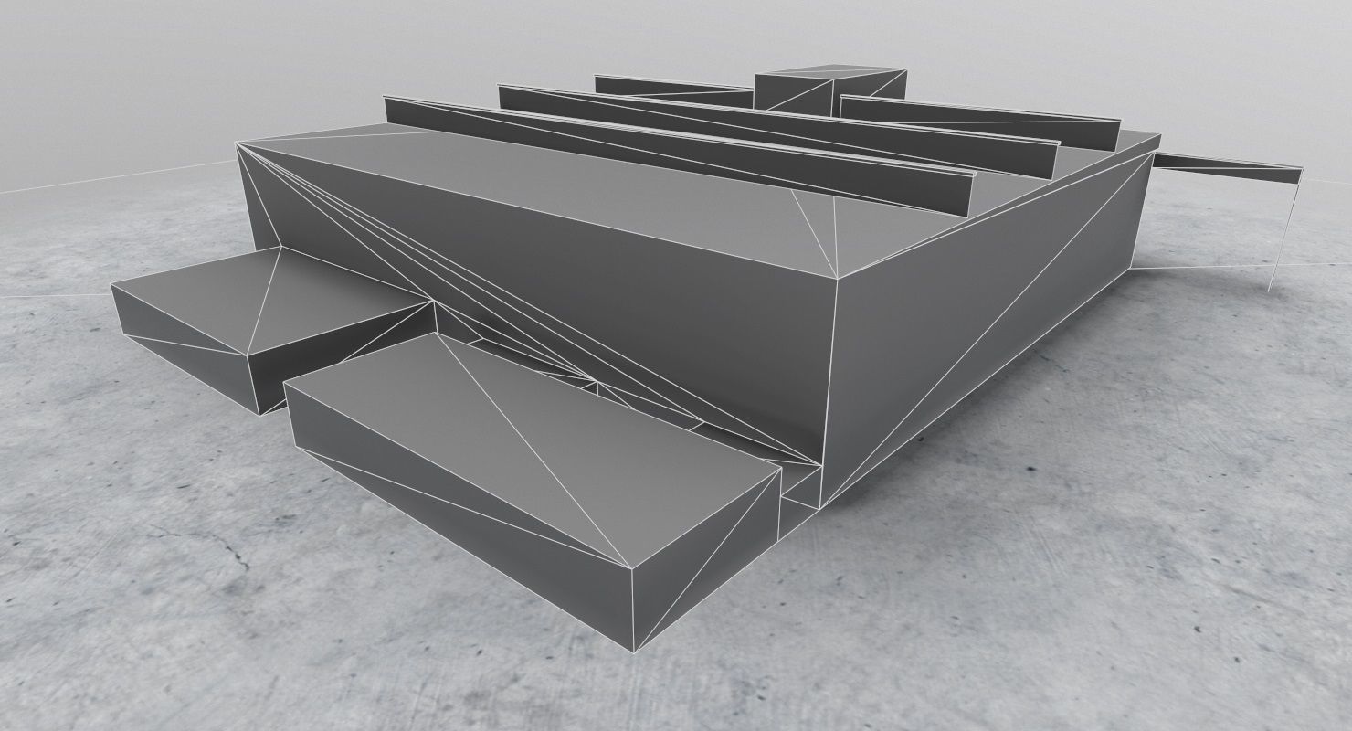 EDDB Hangar 1 Low-poly 3D model_11