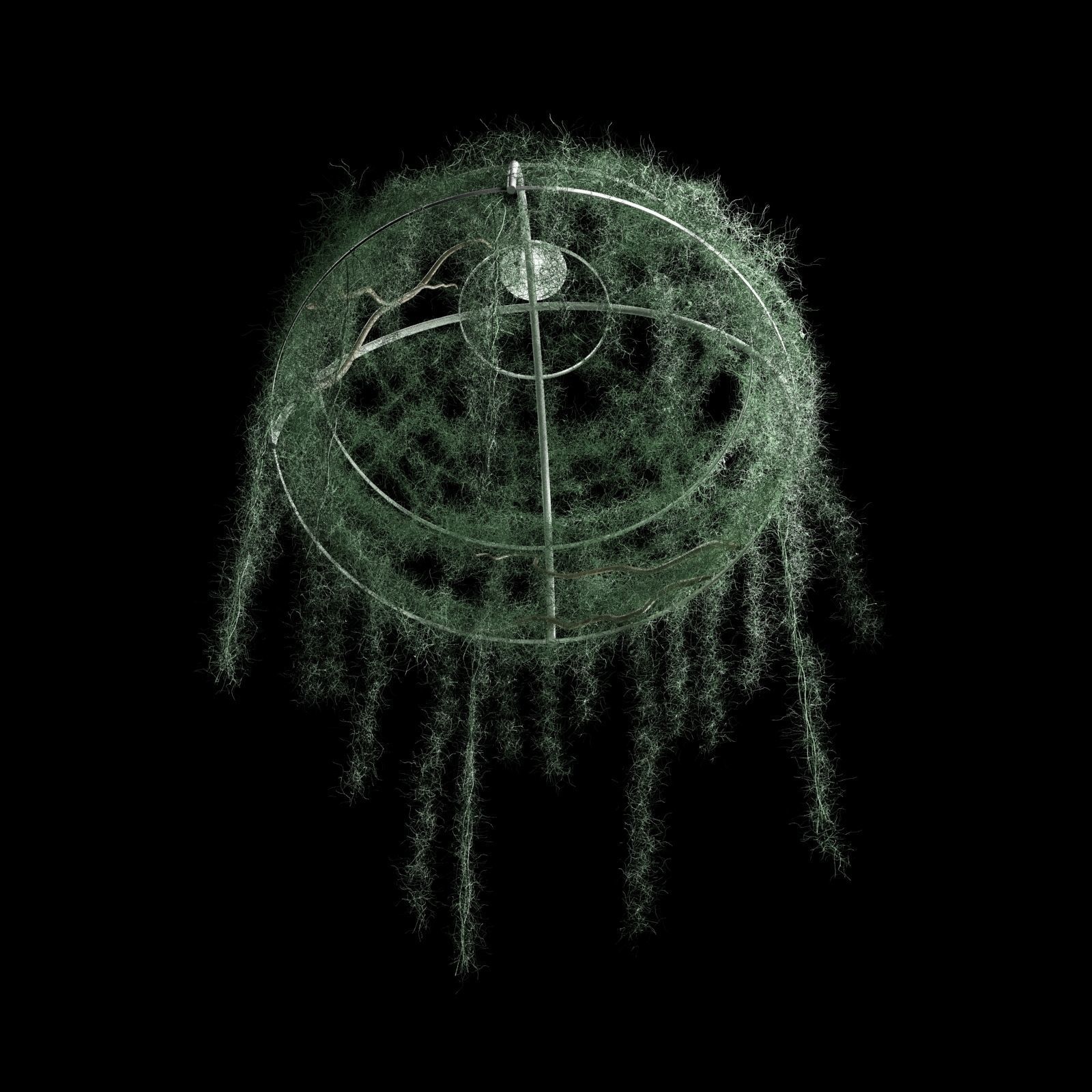 Spanish moss dome 3D model_1