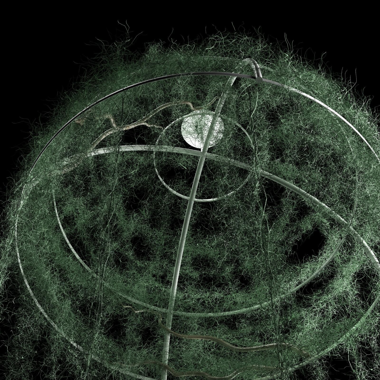 Spanish moss dome 3D model_4