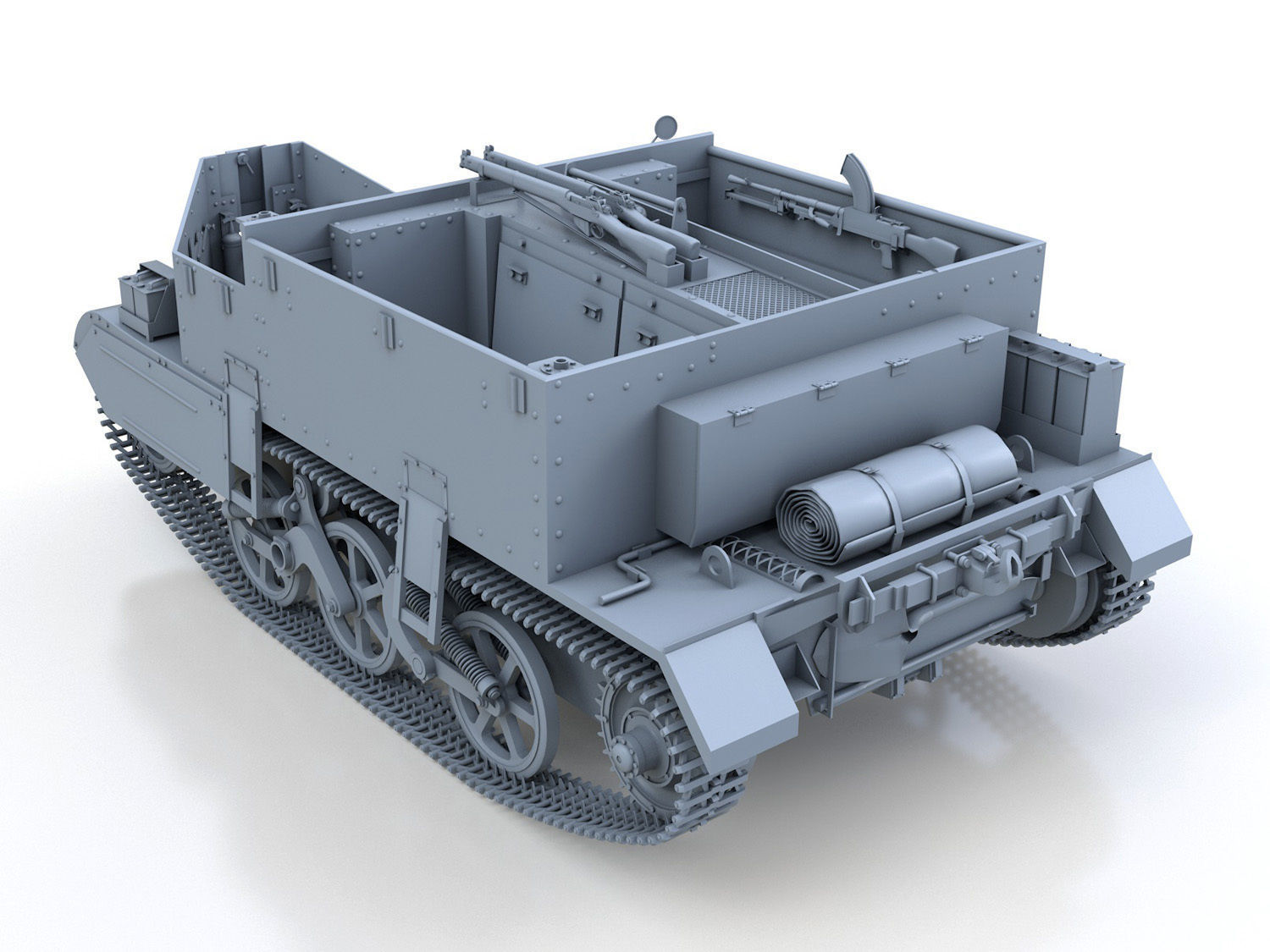 Universal Carrier MK2 - Bren Gun Carrier  3D model_2
