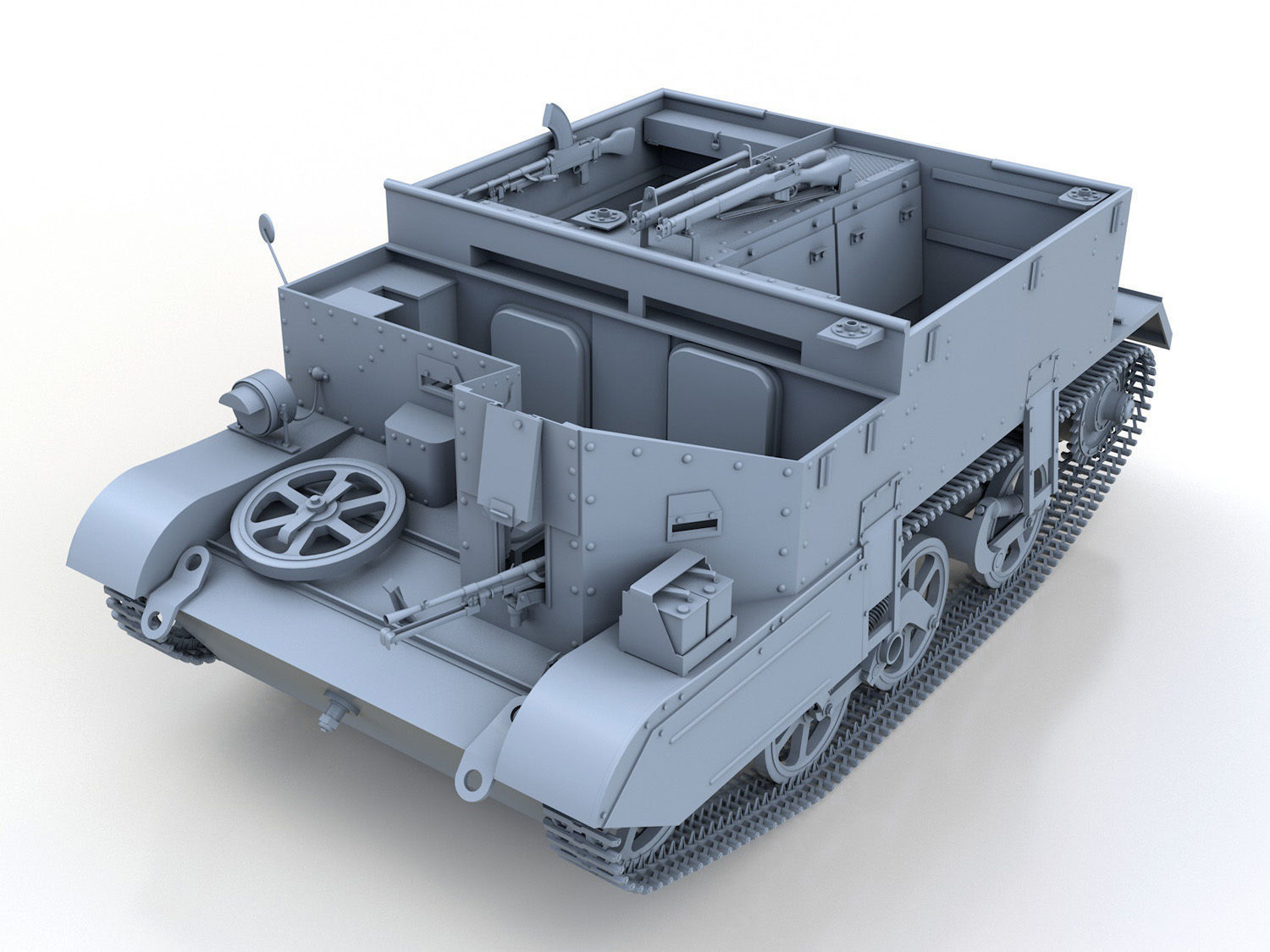 Universal Carrier MK2 - Bren Gun Carrier  3D model_1