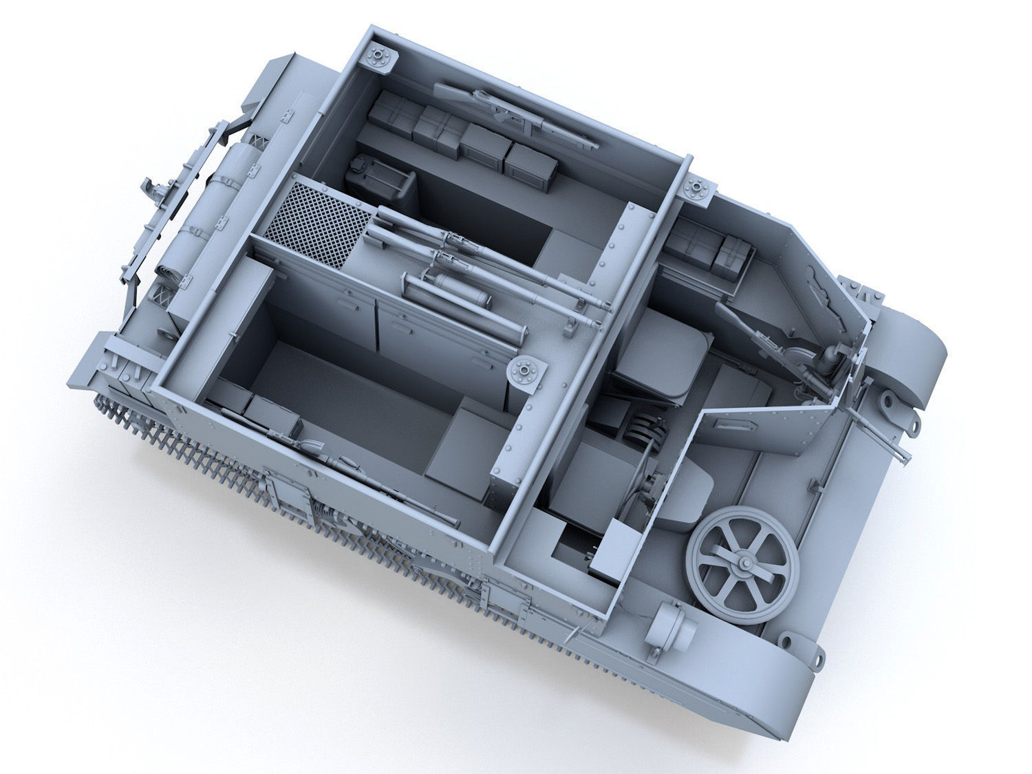 Universal Carrier MK2 - Bren Gun Carrier  3D model_7