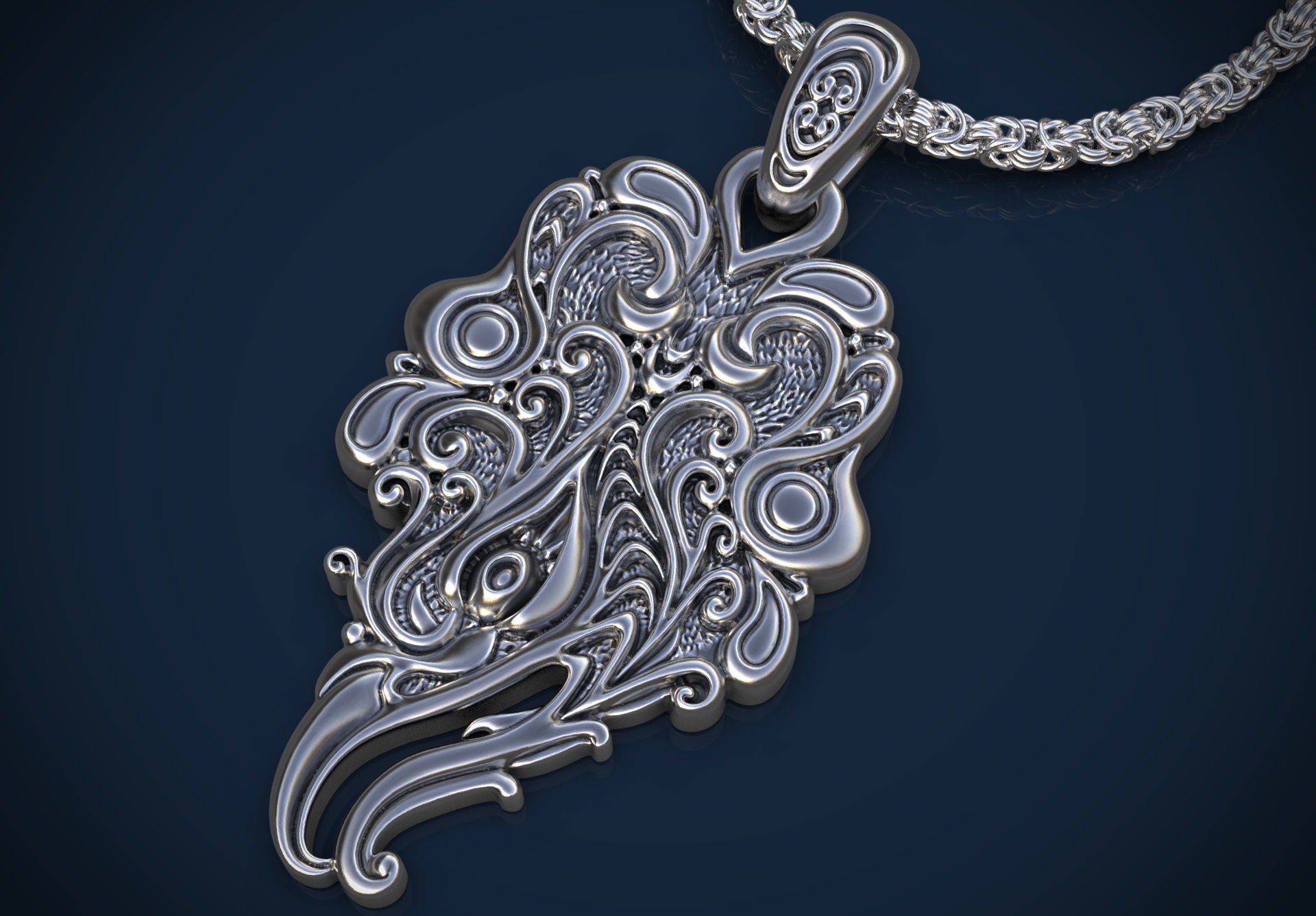 Scythian Gryphon Pendant 3D print model_1