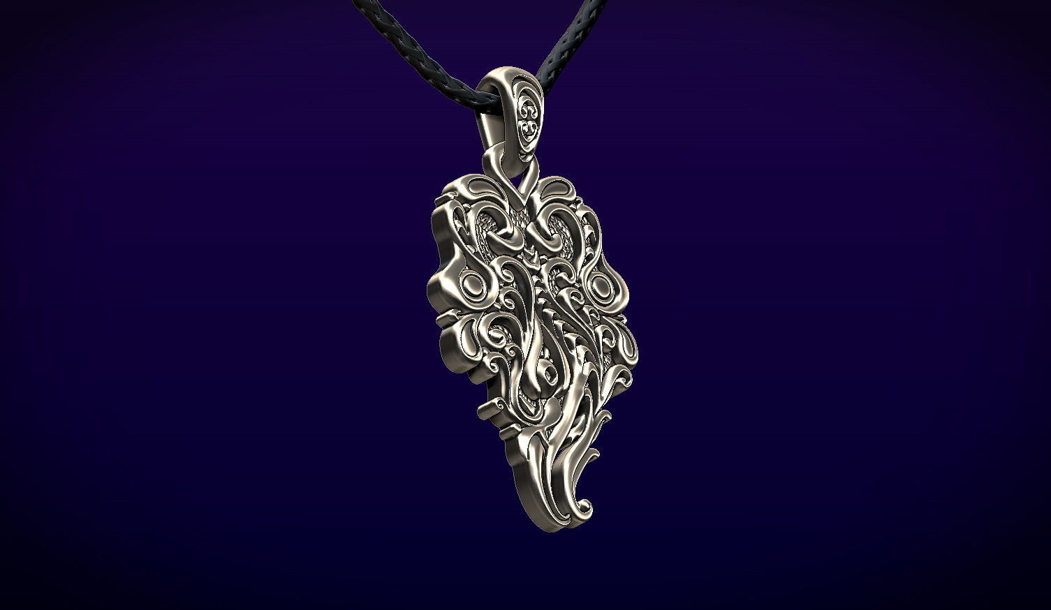 Scythian Gryphon Pendant 3D print model_3