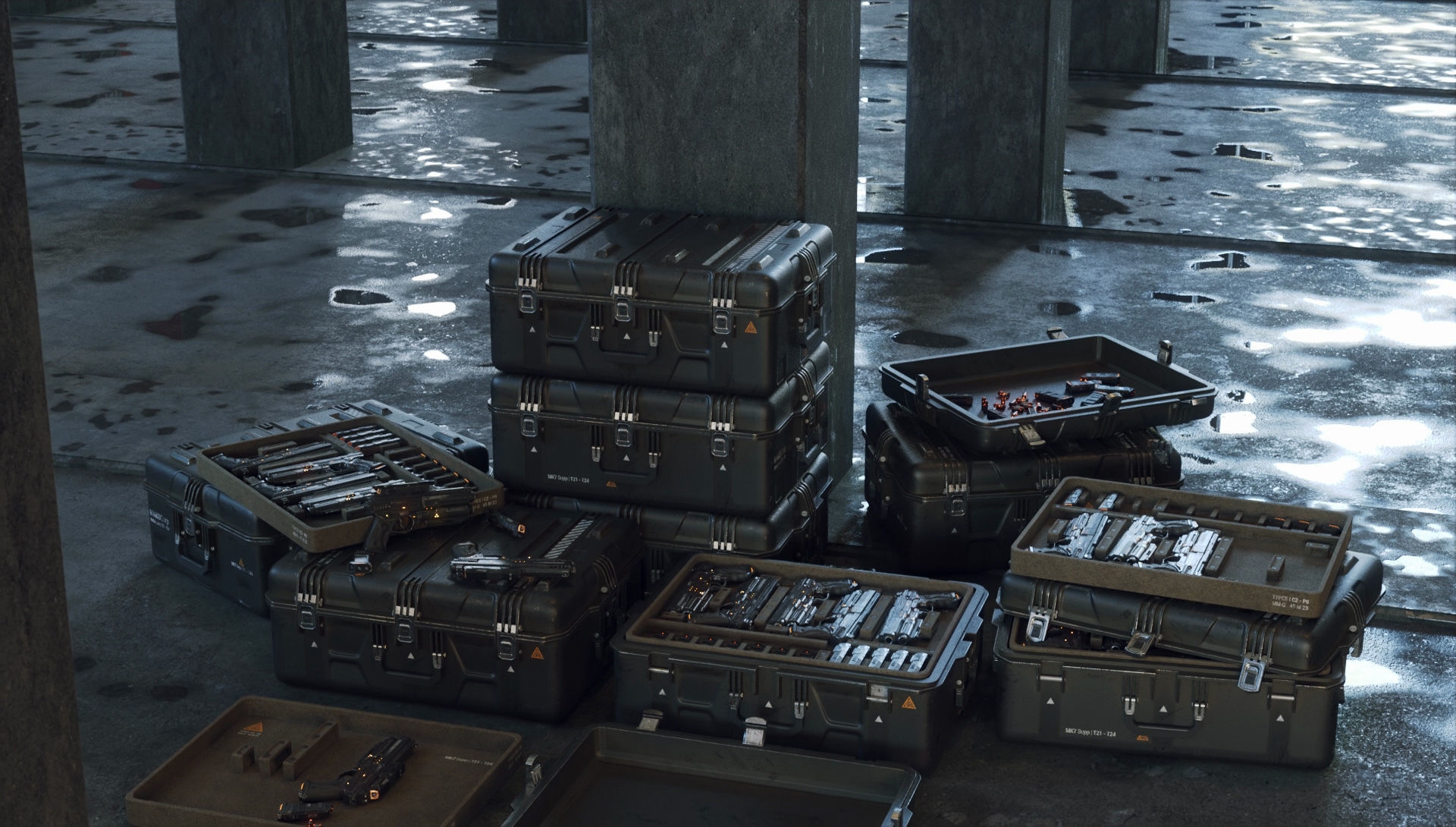 Crate SciFi - PBR Asset Low-poly 3D model_9