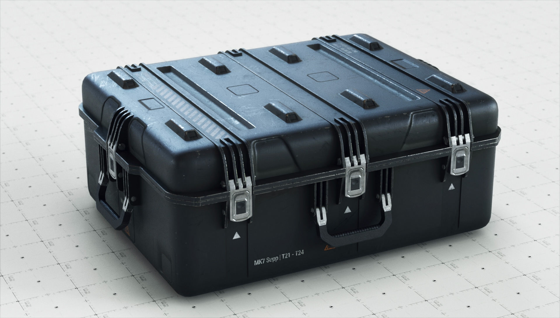 Crate SciFi - PBR Asset Low-poly 3D model_14