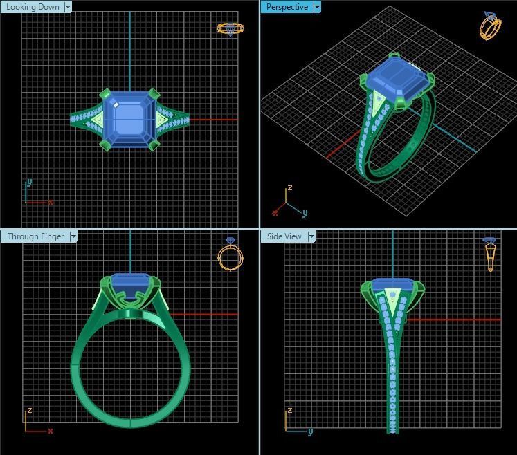 Ring T00889 3D print model_2
